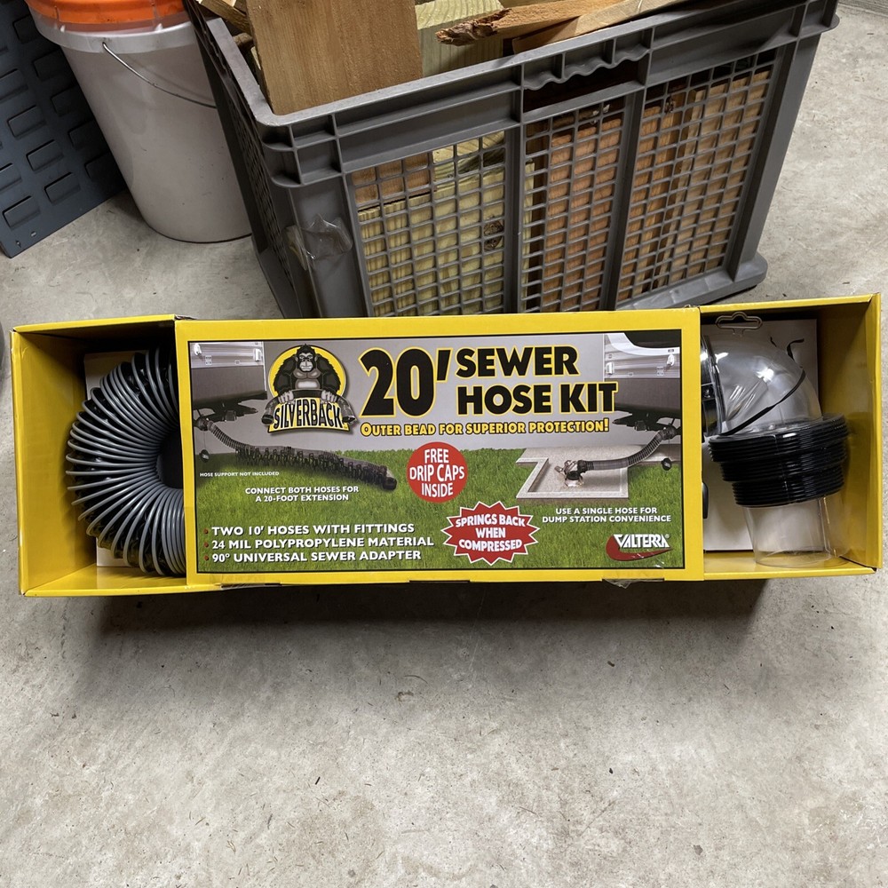 Valterra D04-0675 Silverback RV Camper Sewer Hose Kit 20ft Long