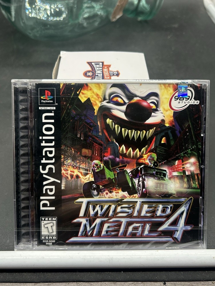 TWISTED METAL 4 - Playstation (PS1) - 1999 - Black Label - Sealed -