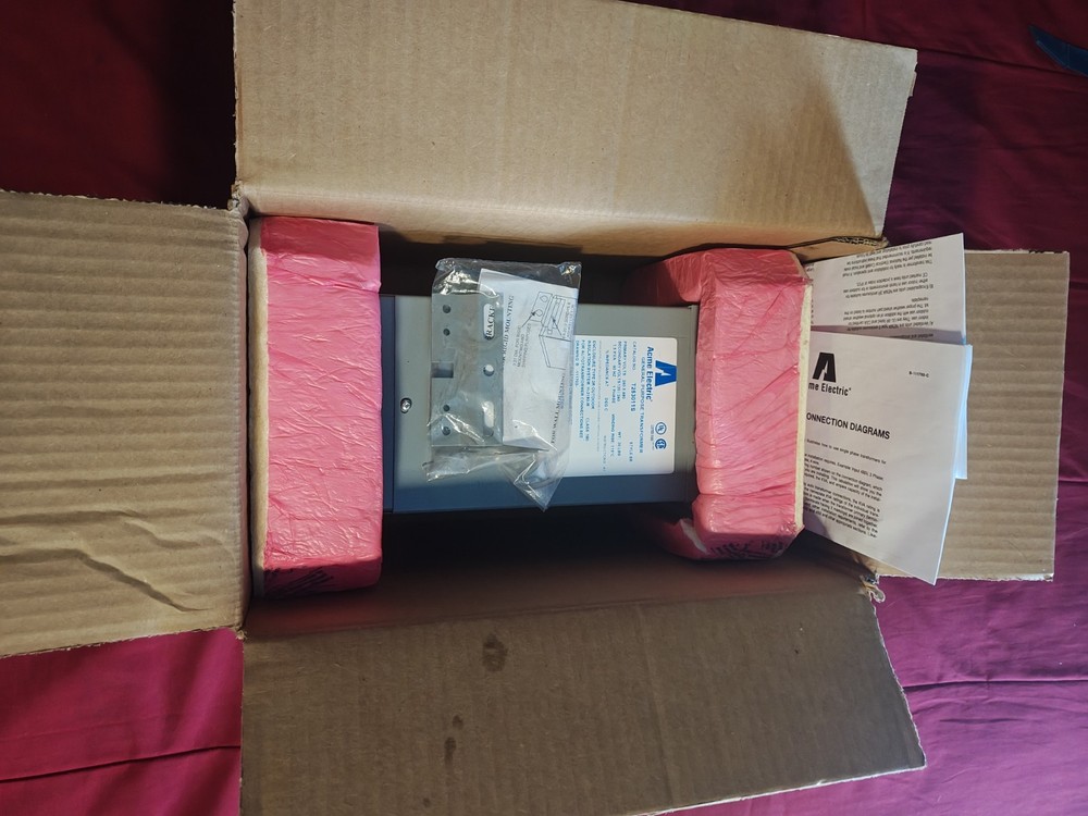 ACME T253011S 1.5 KVA Dry Type Transformer 240/480V to 120/240V New Open Box Tes