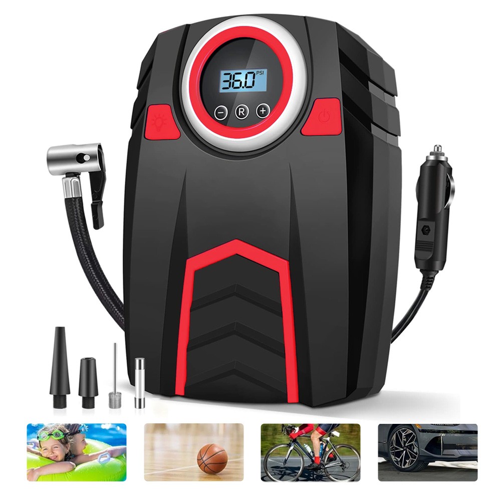 Car Air Tire Pump Inflator Portable Compressor Digital Electric Auto 150PSI 12V