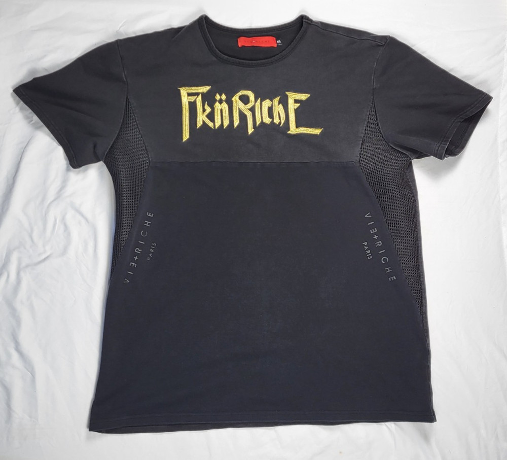 Vie Riche Paris Shirt Men's XXL 2XL Black Tee Streetwear Preppy Designer Read