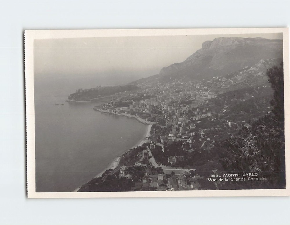 Postcard Aerial View Monte Carlo Monaco