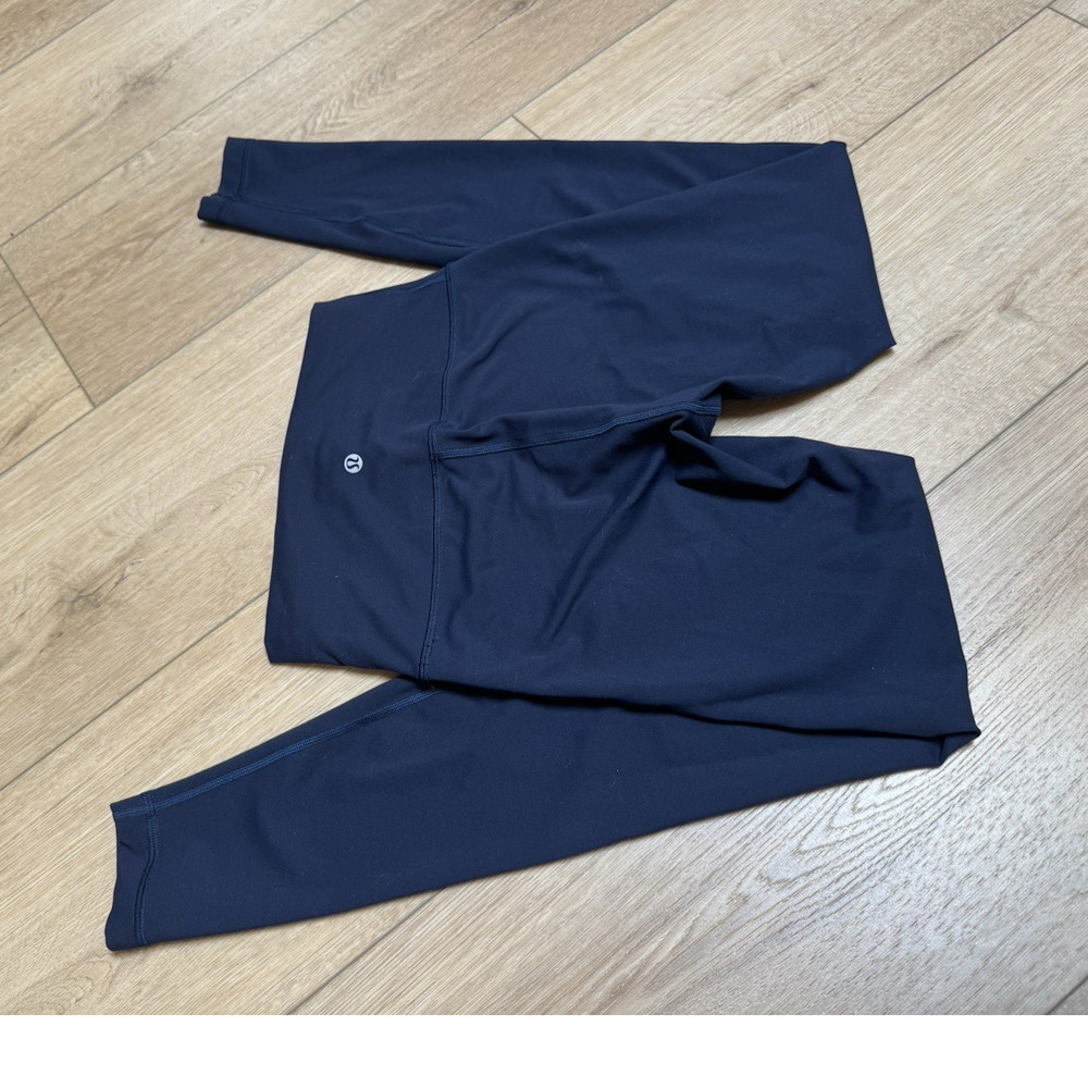 Lululemon Align Navy Women's Leggings Size 6 Solid Logo New Without Tags