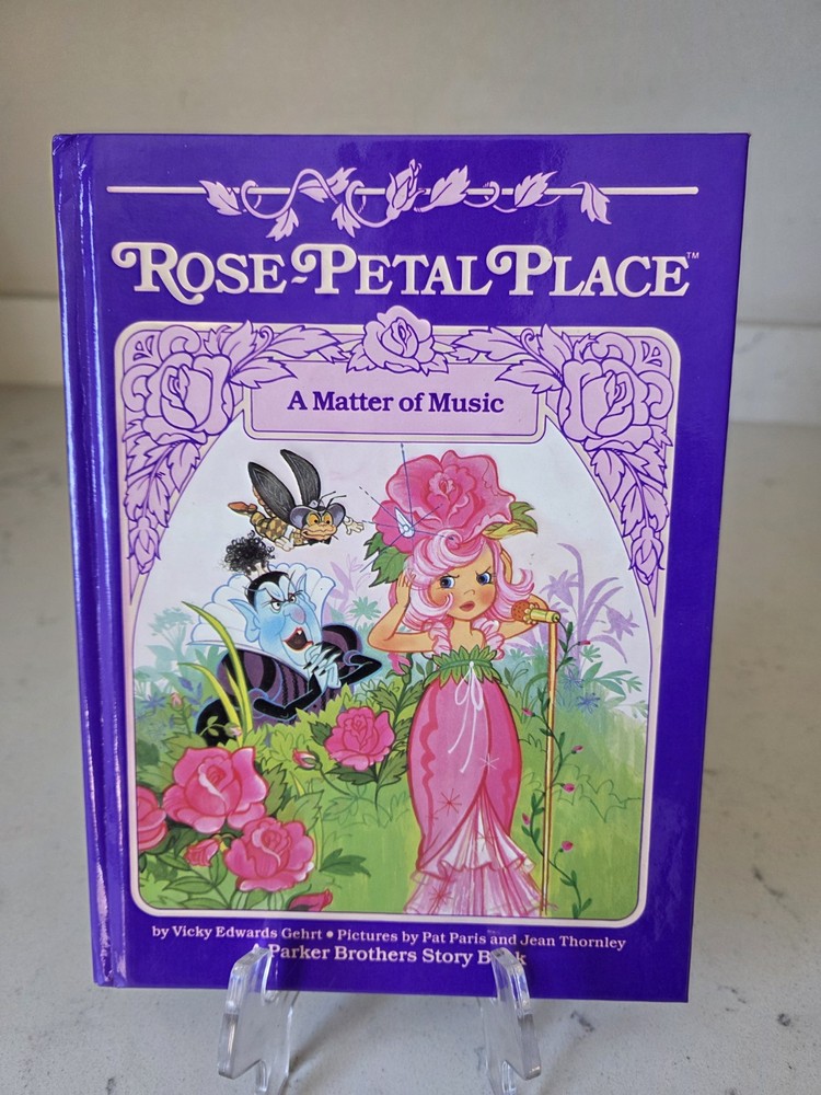 Rose Petal Place A Matter of Music Book 1984 Parker Brothers Hardcover Vintage
