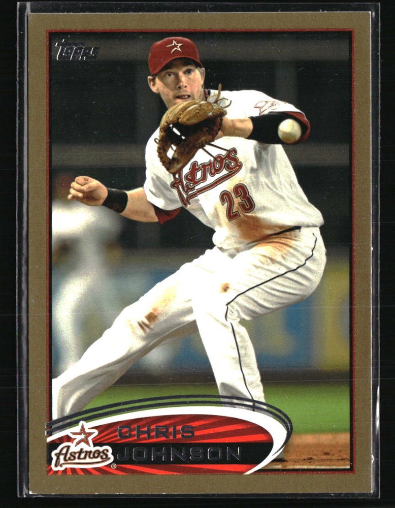 Chris Johnson 2012 Topps Gold #587 Baseball Card /2012