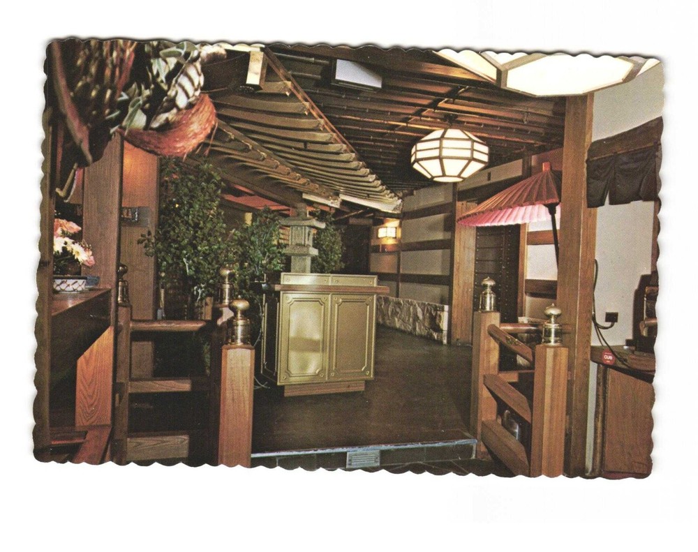 INAGIKU The Japanese Restaurant Vintage postcard Unposted