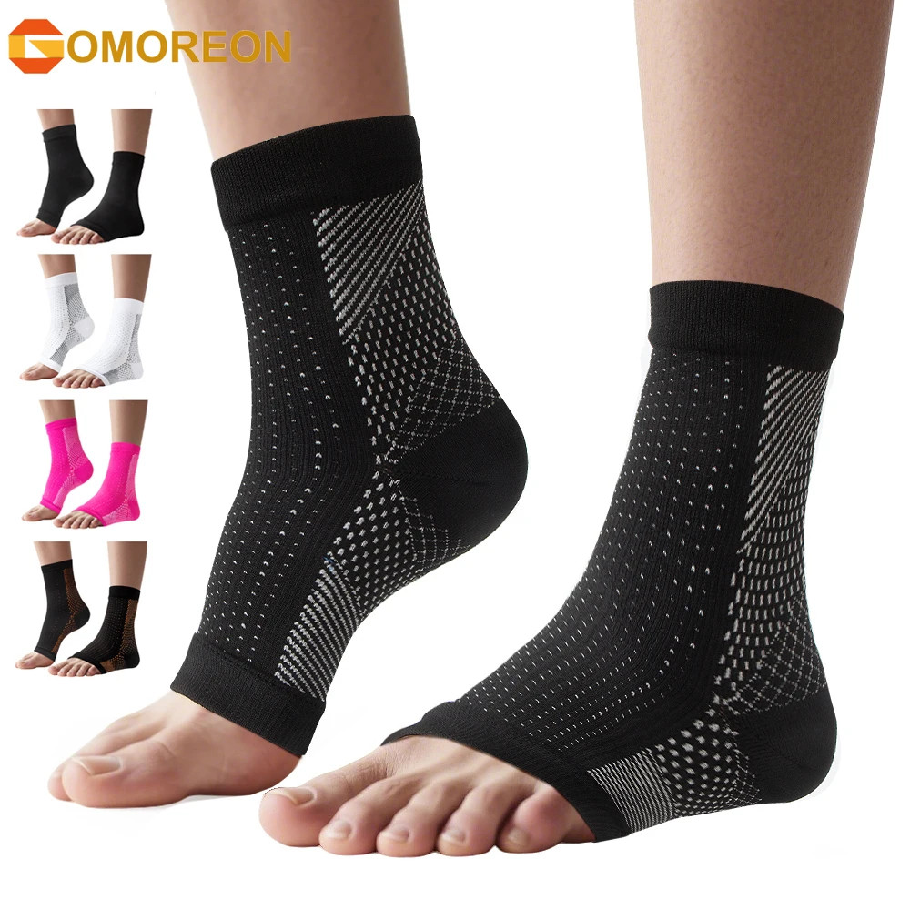 1Pair Nano Socks Neuropathy Socks Compression Sleeve for Ankle Swelling,Plantar