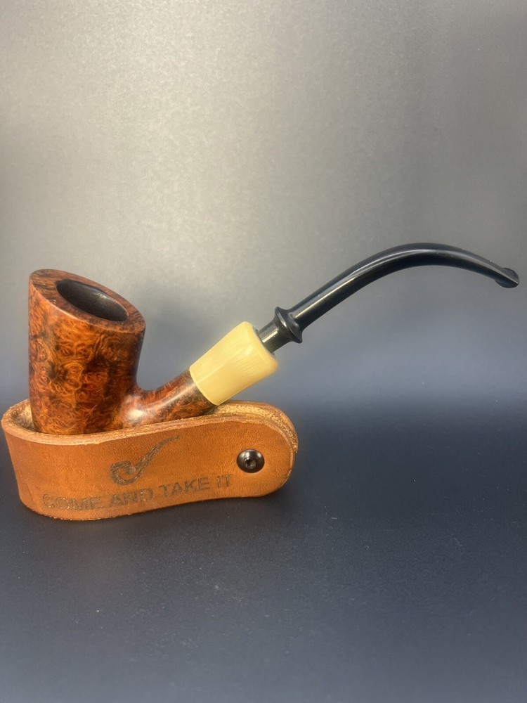 Vintage W.O. Larsen Super 77 Saxophone Tobacco pipe with Horn Shank