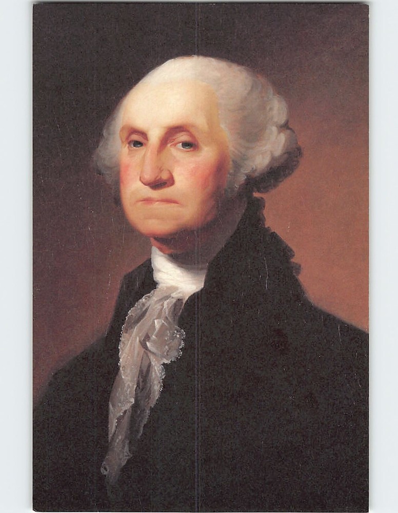 Postcard George Washington Painting by Gilbert Stuart