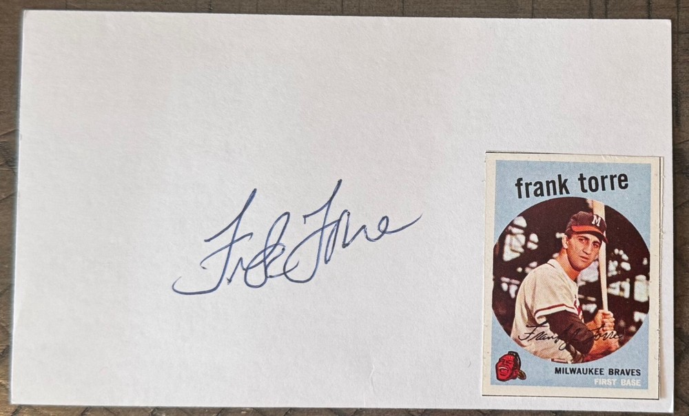 Frank Torre Signed 3