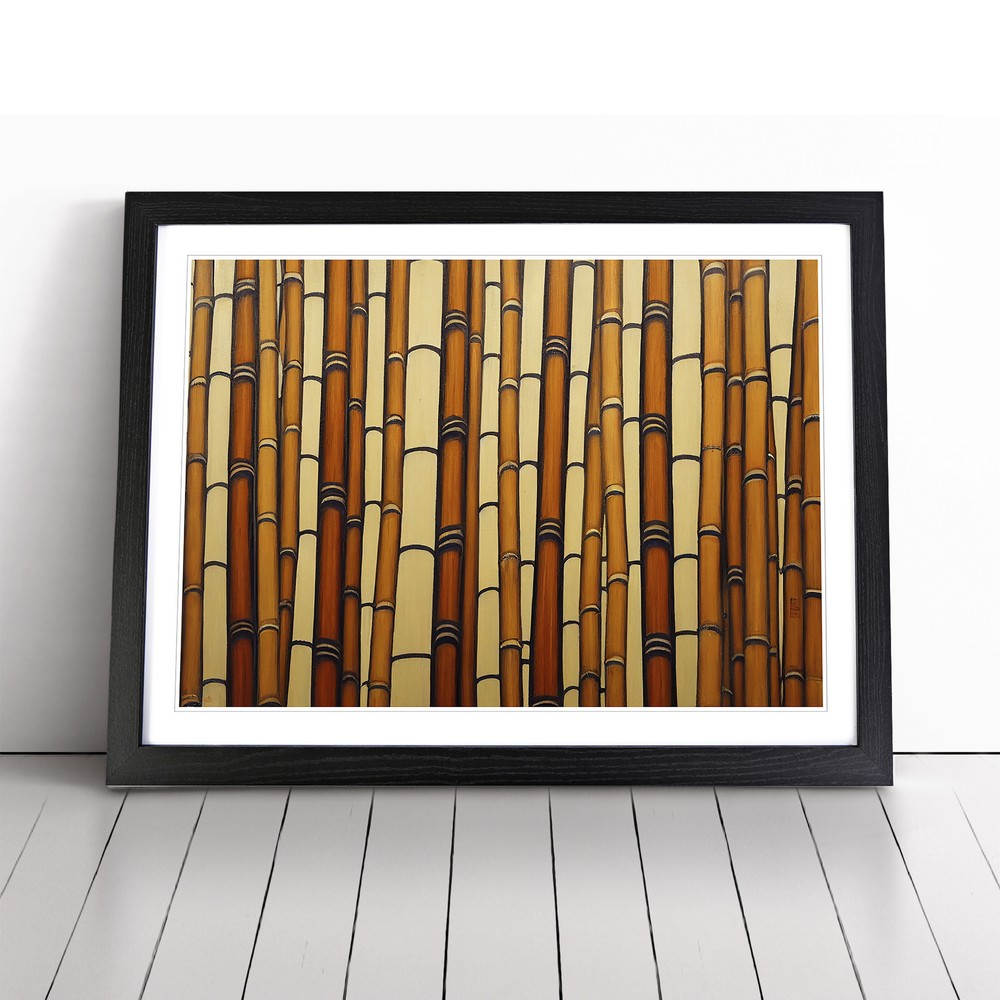 Bright Bamboo Forest Wall Art Print Framed Canvas Picture Poster Decor