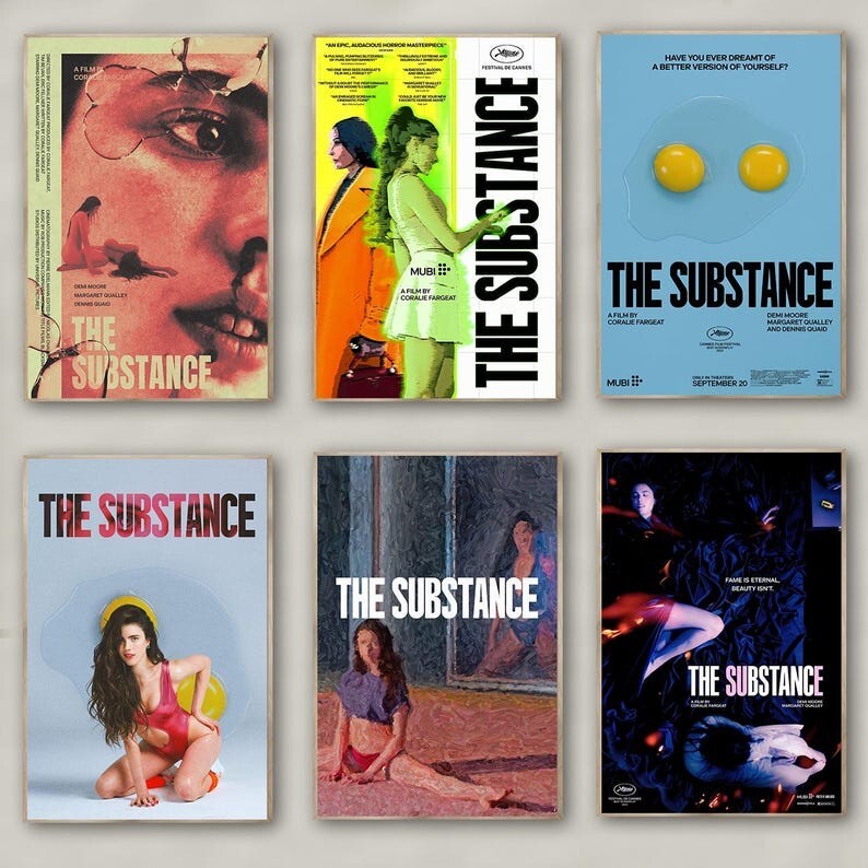 High-quality The Substance Movie Poster Wall Art - No Frame Included