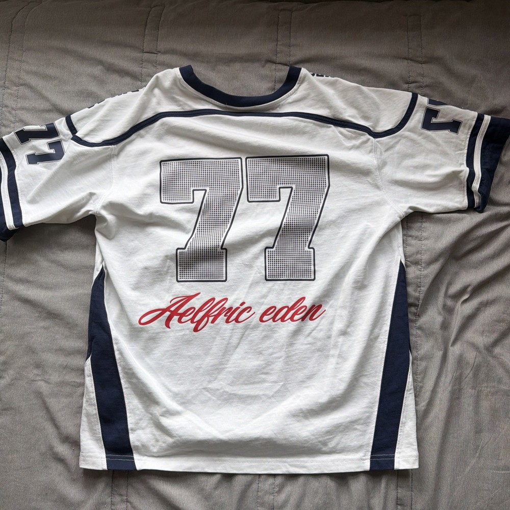 Aelfric Eden Blue/White 77 Jersey T-Shirt Size S - Very Lightly Used