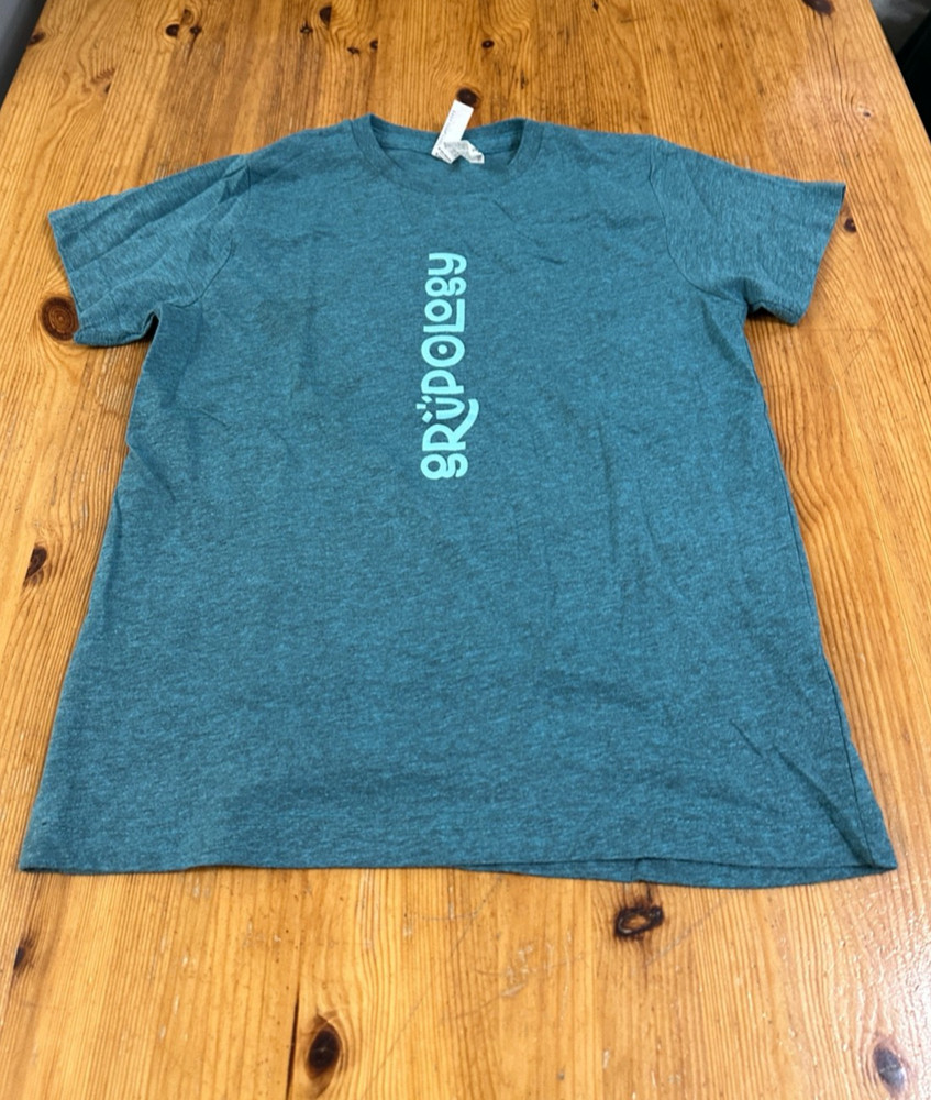 LAT Apparel Youth Grupology Graphic T-shirt Green size M *Stain