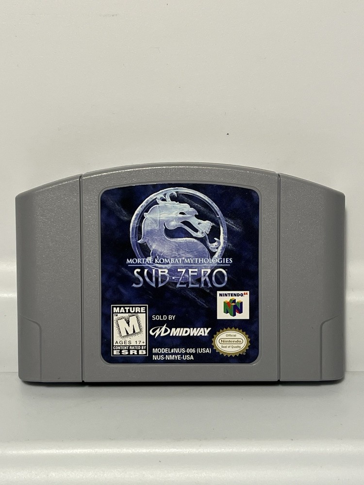 Mortal Kombat Mythologies: Sub-Zero (Nintendo 64, N64, 1997) Authentic Tested