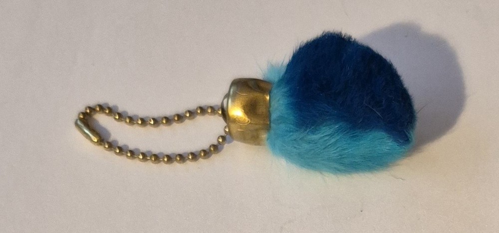 Vintage Lucky Charms USA Rabbits Foot Keychain Blue Authentic Gumball Prize
