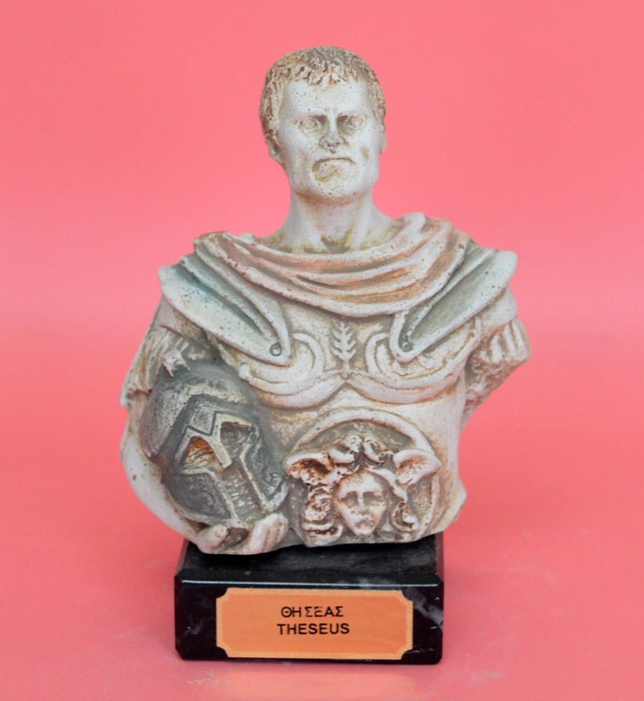Theseus King of Athens small Greek mythology statue figurine