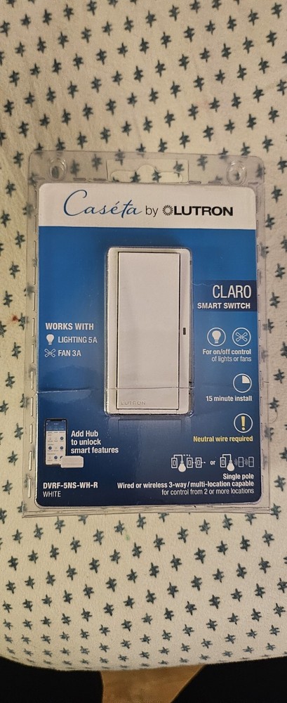 Lutron Caseta Claro Smart Switch - White