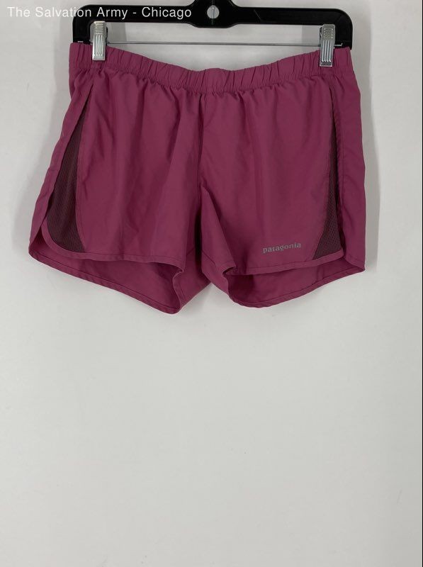 Patagonia Womens Pink Elastic Waist Activewear Athletic Shorts Size Small