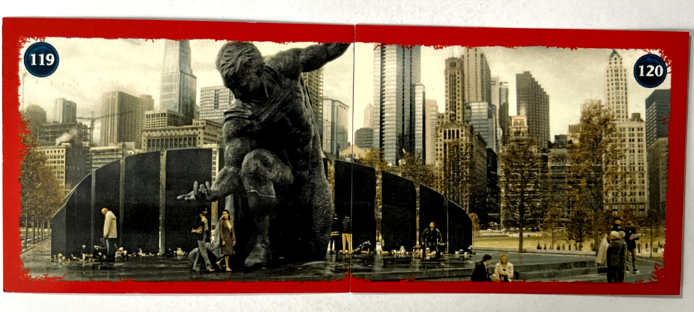 2016 BATMAN VS SUPERMAN Big Bang Sticker #119 STATUE SUPERMAN DC Comic