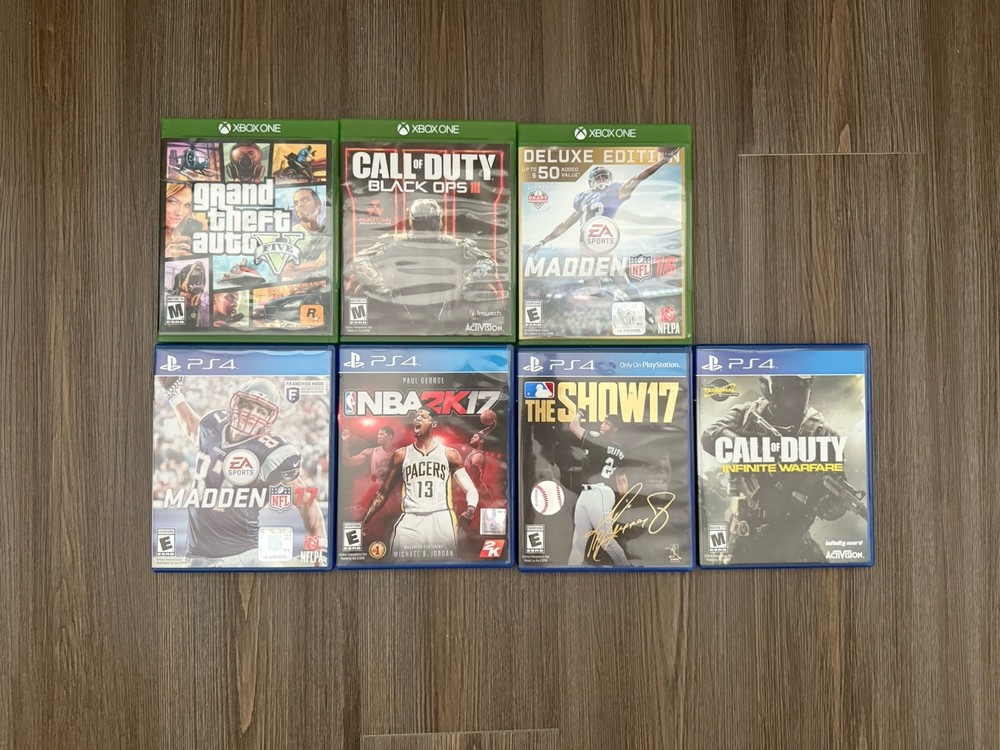 Video Game Lot PS4 & Xbox One Games