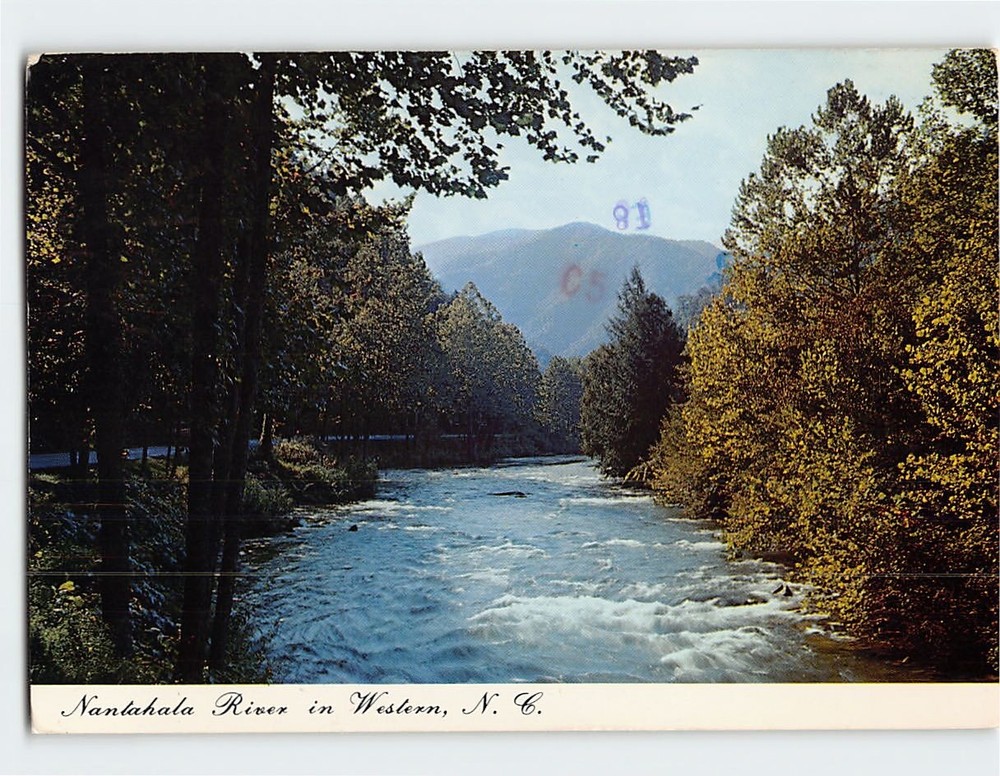 Postcard Nantahala River Western North Carolina USA