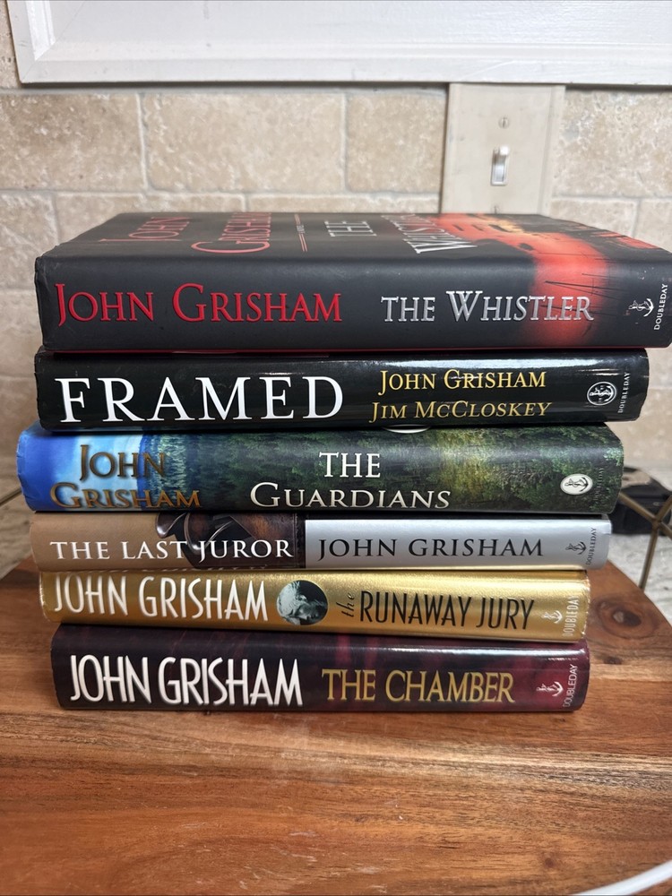 John Grisham Lot of 6 Hardcover Books Dust Jackets ALL FIRST EDITIONS