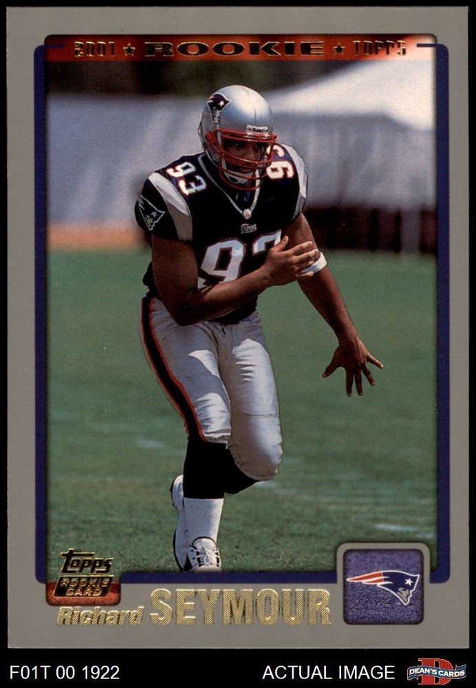 2001 Topps #360 Richard Seymour Patriots RC HOF Georgia  8 - NM/MT