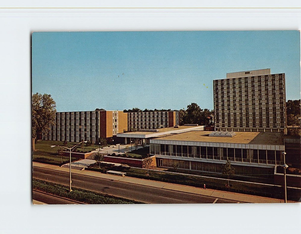 Postcard Illinois Street Residence Halls University of Illinois Urbana Illinois