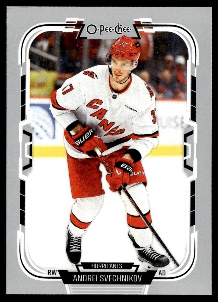 2025-26 O Pee Chee Base Andrei Svechnikov Carolina Hurricanes #496