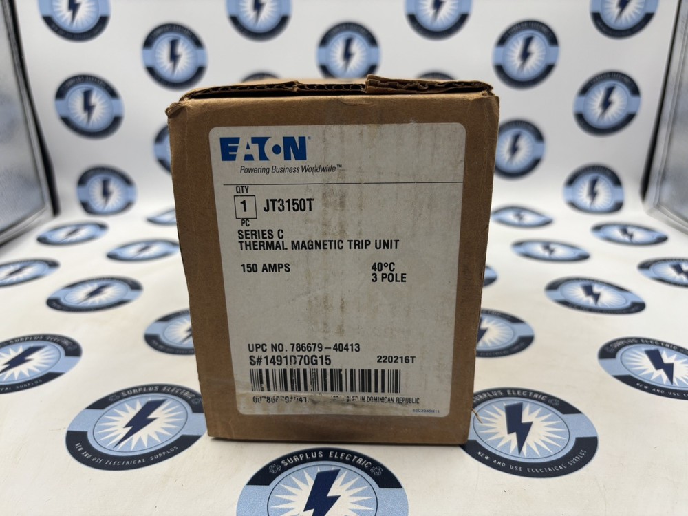 Eaton JT3200T Thermal Magnetic Trip Unit 3-Pole, 200a New never install