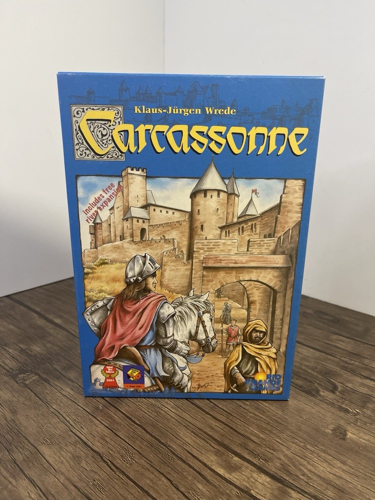 Carcassonne Board Game 1st Edition 2000 100% COMPLETE And In Good Condition