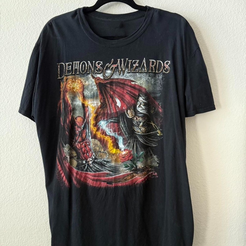 Demons & Wizards Band Touched By The Crimson King Black S-5XL Shirt VK106