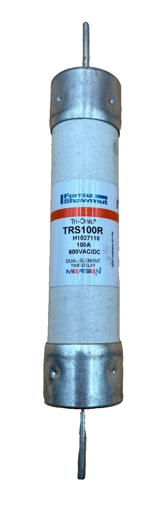 Ferraz Shawmut TRS100R 100A 600V Class RK5 Tri-Onic LV Fuse Used