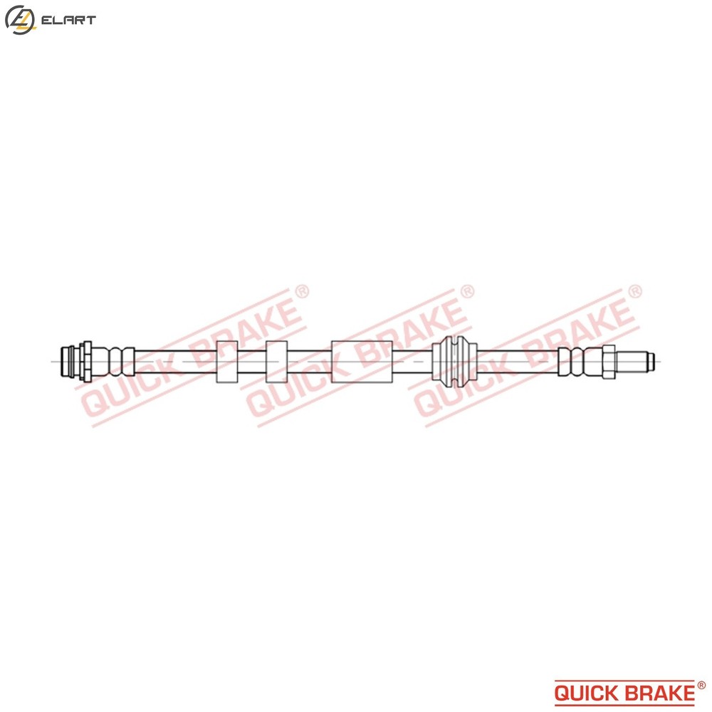BRAKE HOSE 32.845 FOR VOLVO B4204T9/4204T11/4204T41/4204T15/4204T43 2.0L 4cyl