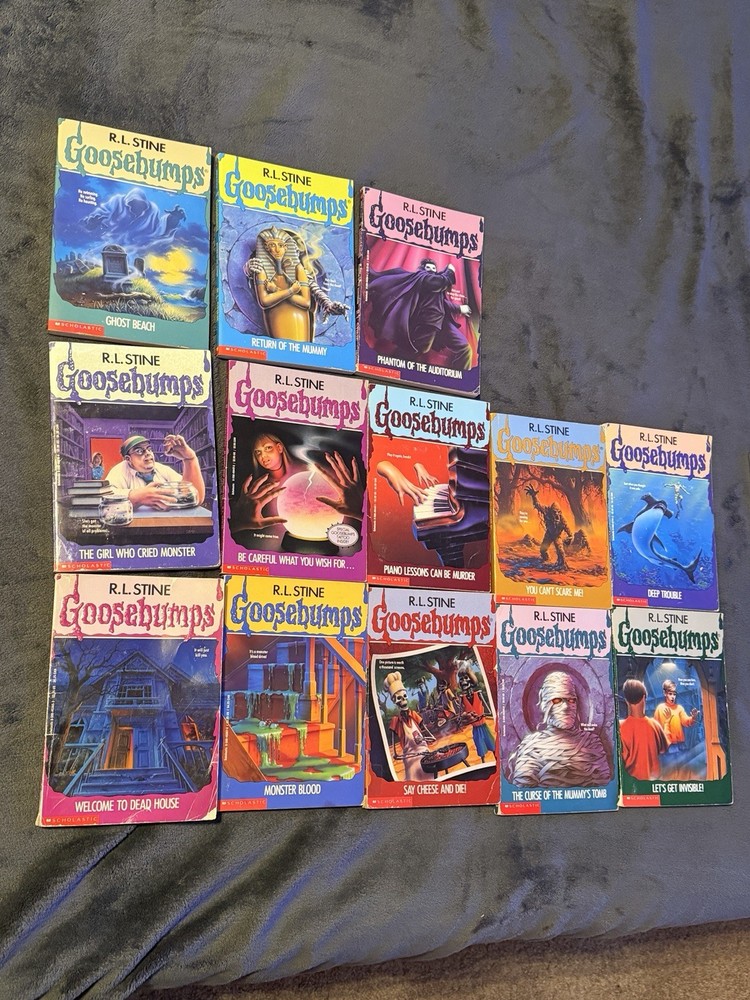 Original Goosebumps Book Lot of 13 R.L Stine Collection