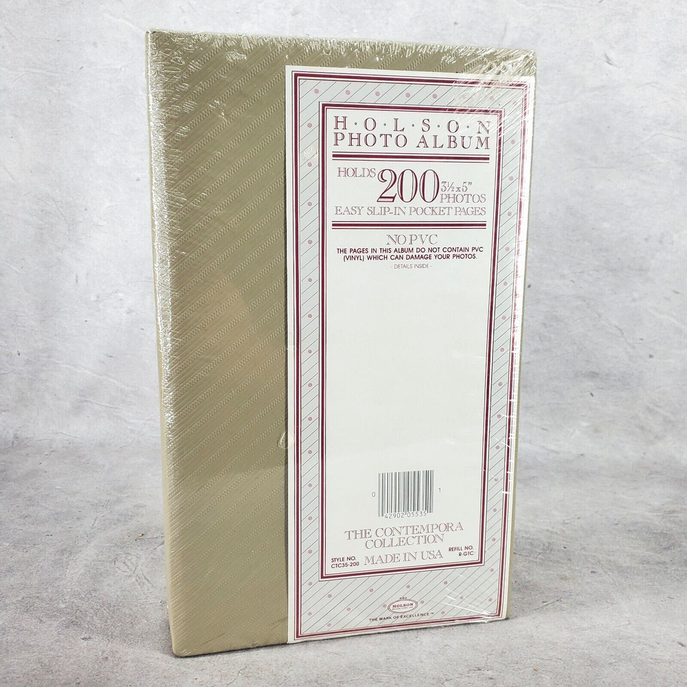 Holson Photo Album Holds 200 Pictures Acid Free 4x6 Photos New Made In USA-image