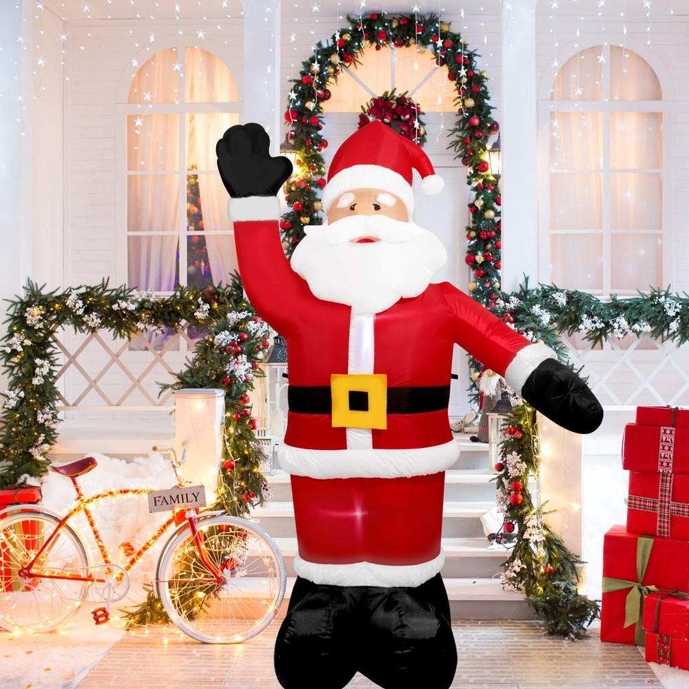 Christmas Inflatables Santa Claus Giant Lighted Interior Inflatable Christmas...