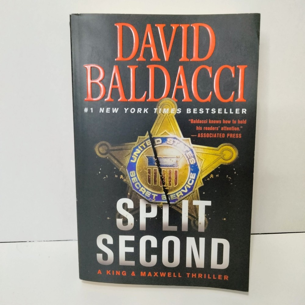 David Baldacci Split Second Paperback Book  A King & Maxwell Thriller
