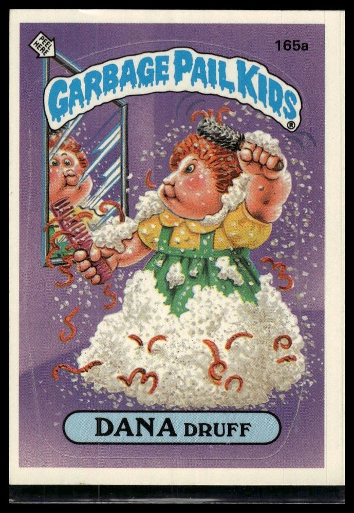 1986 Topps Garbage Pail Kids Series 4 #165a Dana Druff