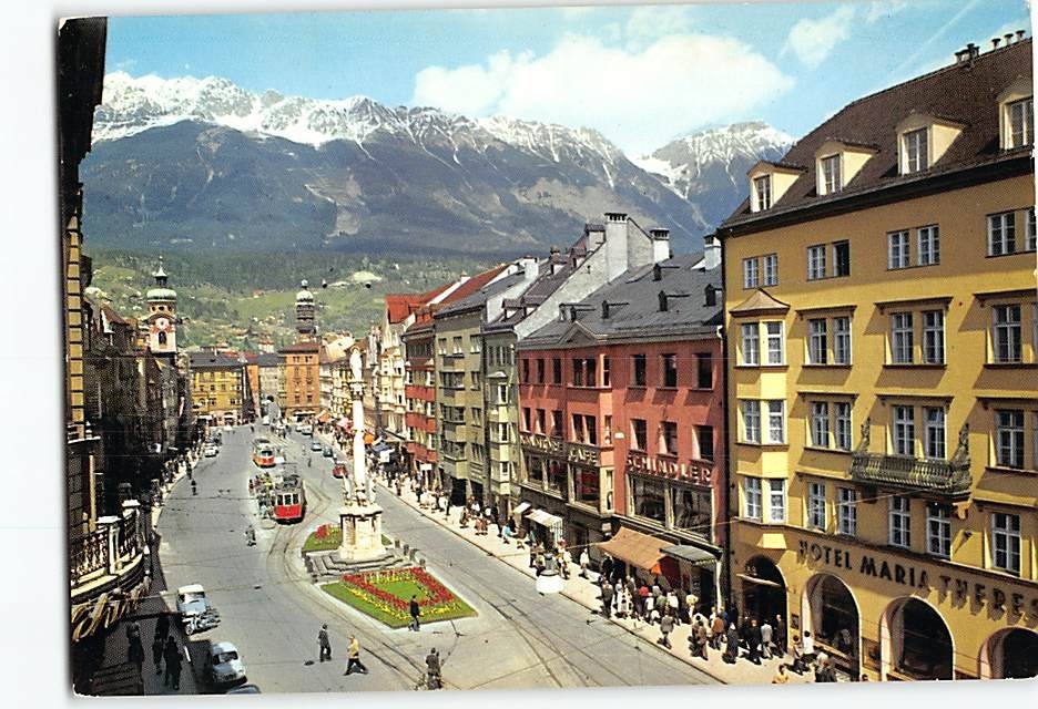 Postcard Maria-Theresien-Straße Innsbruck Austria