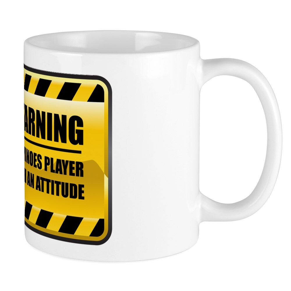 CafePress 11 oz Dominoes Player Warning Ceramic Mug 188260890