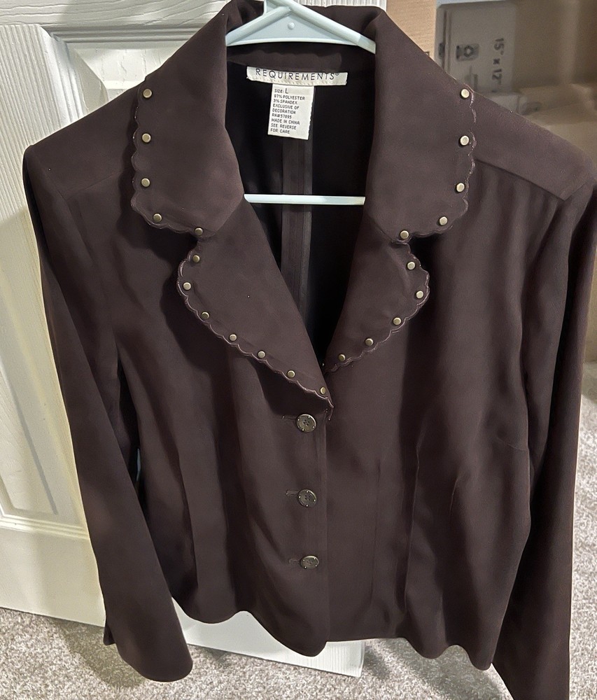 Women’s Faux Suede Lightweight Jacket Size L
