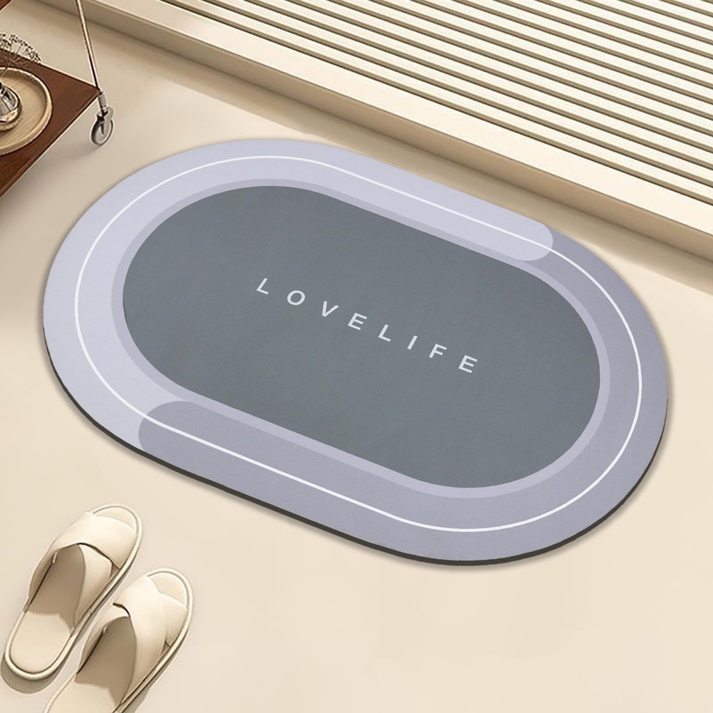 Quick-Dry Non-Slip Super Absorbent Rubber Bathroom Mats for Safety and Comfort