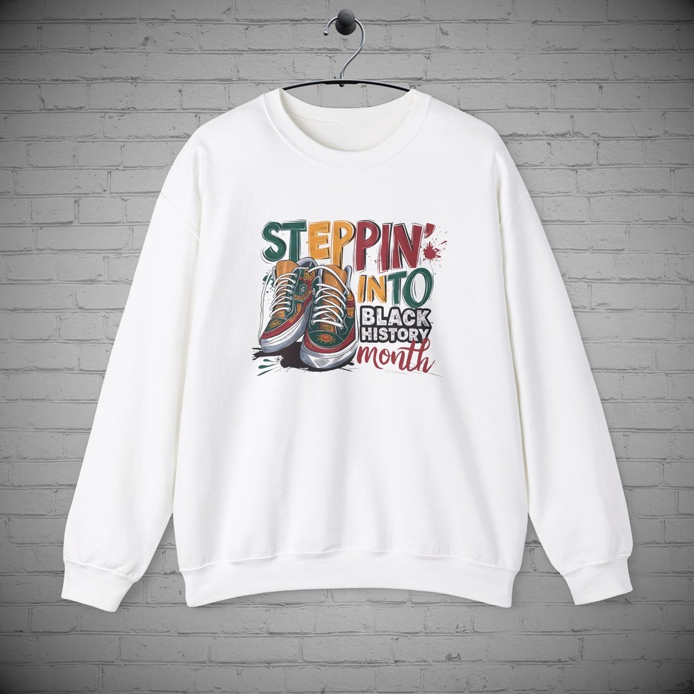 Black History African American Sneaker Sweatshirt for Men and Women