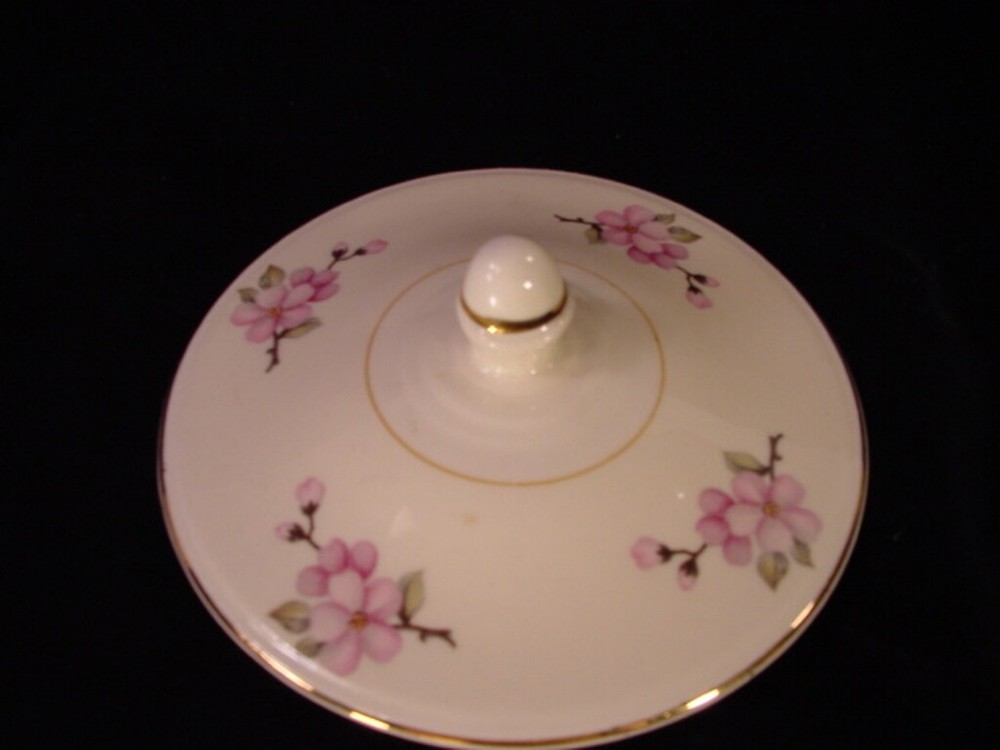 Vintage Homer Laughlin Nautilus Egg Shell Sugar Bowl Lid