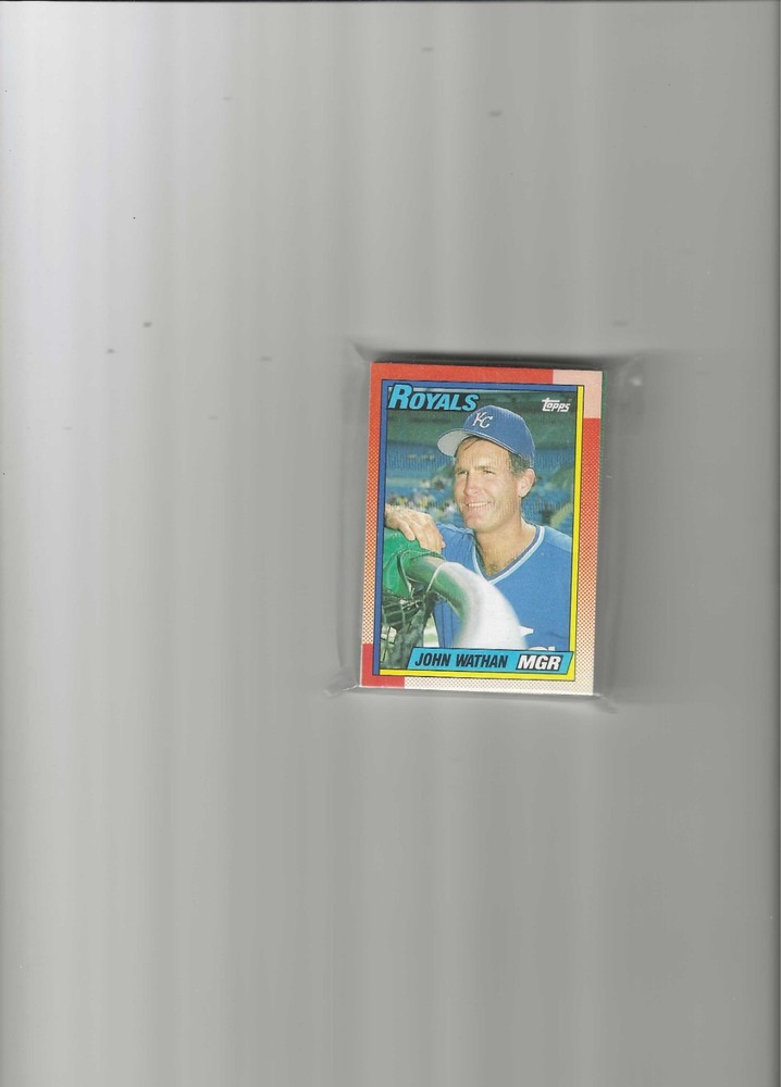 1990 Topps Baseball Team Set Kansas City Royals 28 Cards - NM-MT