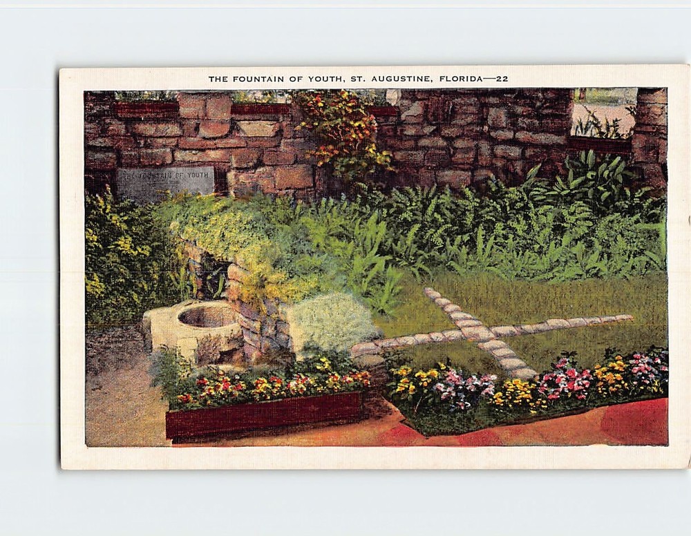 Postcard The Fountain of Youth St. Augustine Florida USA