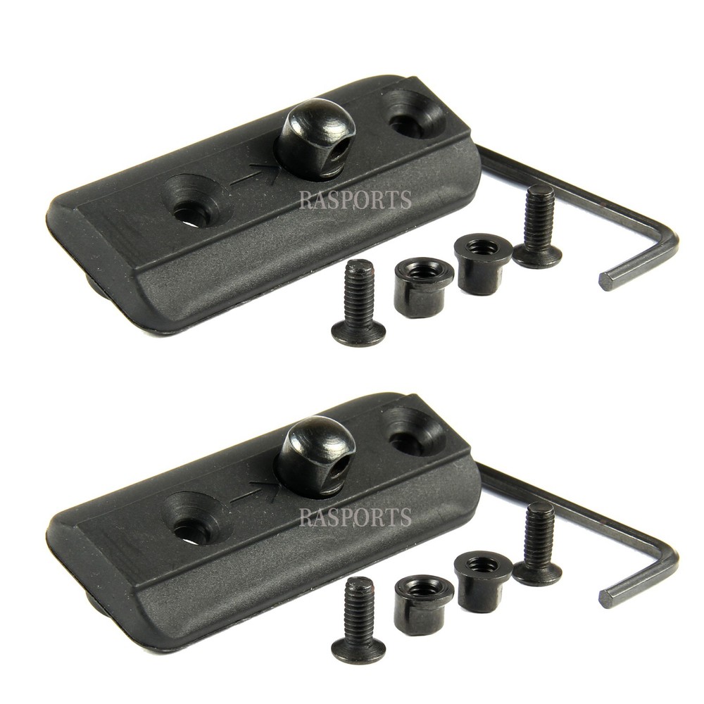 2pcs KeyMod Harris Bipod Adapter Low Profile Sling Swivel Stud Polymer Plastic
