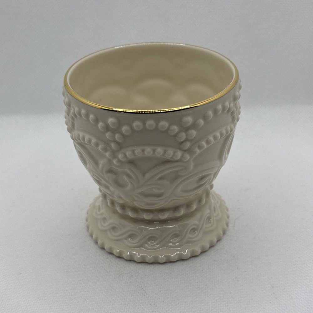 Lenox Ivory Fine China Beaded Votive Tea Light Candle Holder